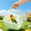 Transparent Travel Bird Cage Large Space Small Animal Carrier Universal Parrot Carry Box  Small Pet