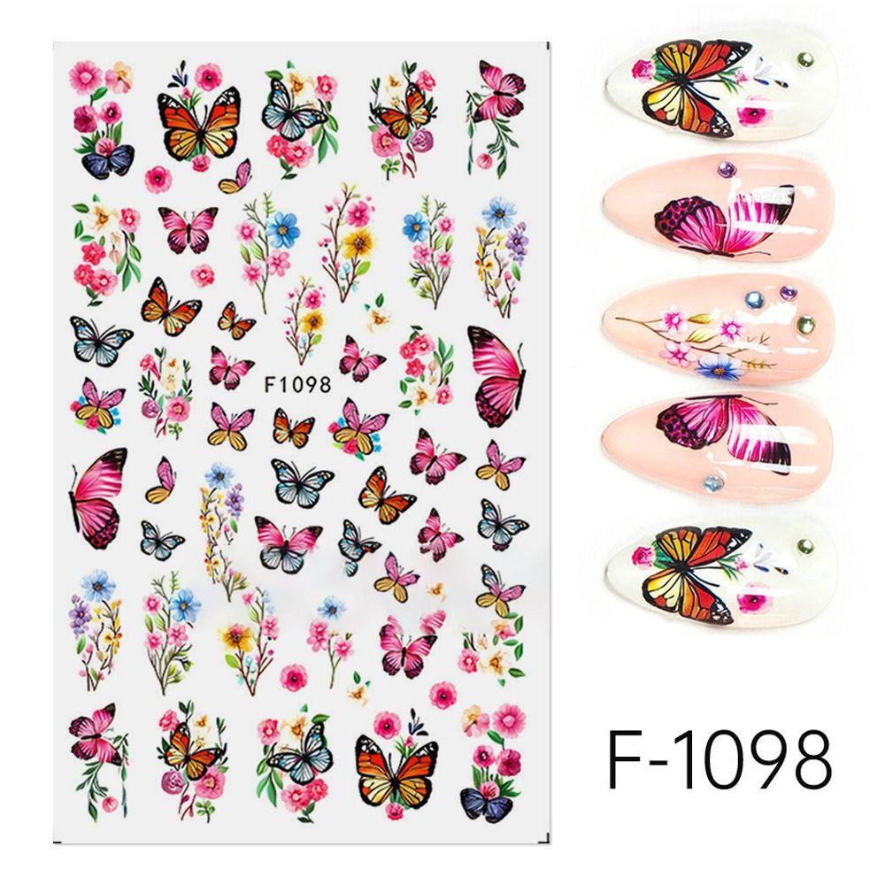 Blossom Pink 3D Nail Art Decals 3D Design Nail Decorations New Fashion Nails Beauty