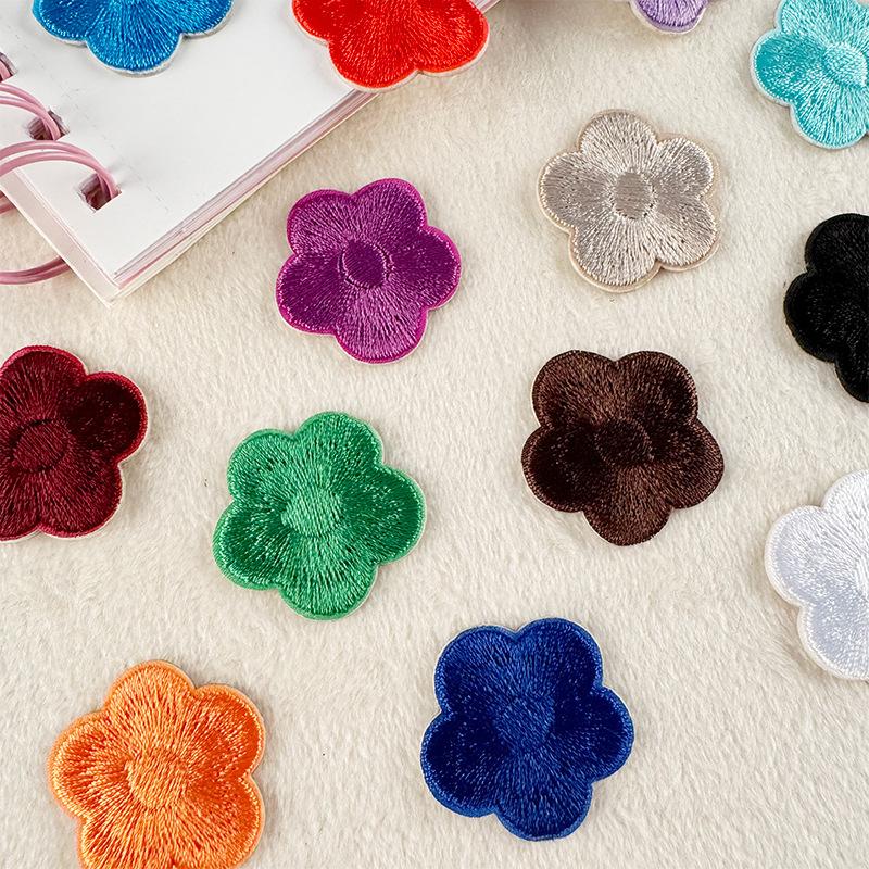 Вышитая этикетка цветение сливы этикетка на ткани счет для самостоятельной сборки одежды аксессуары для пуховика нашивка наклейка вышитая наклейка на ткань