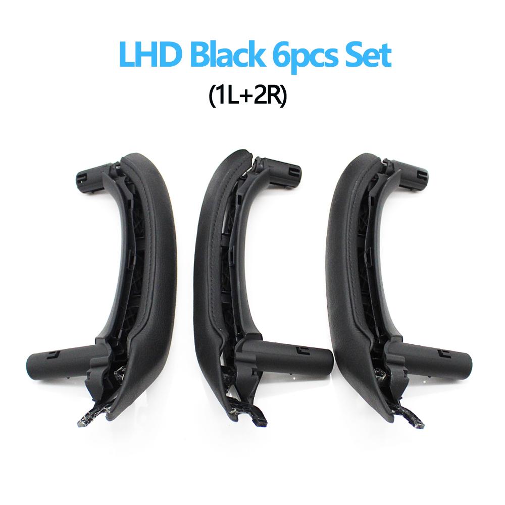 Кожаный чехол для внутренней пассажирской двери с левым рулем и правым рулем, кожаный чехол с внутренней ручкой в ​​сборе для BMW X3 X4 F25 F26