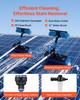 Solar Panel Cleaning Kit, 7.365 m, Water Fed Pole Kit with Cleaning Brush, Soap Dispenser, Extendable Aluminum Telescopic Pole, 180° Rotatable Brush