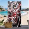 Пляжное полотенце с принтом AC Milan, быстросохнущее, мягкое, портативное, большое, прямоугольное, пляжное покрывало для путешествий, бассейна