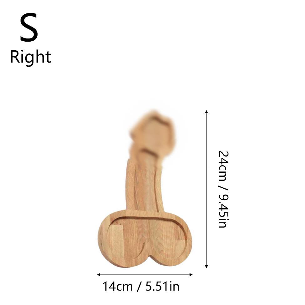 Creative Wooden Serving Tray -Multi-Use Snack&Candy Dish for BBQ, Party&Dining Table Decor,Fun Food Display Platter with Handles