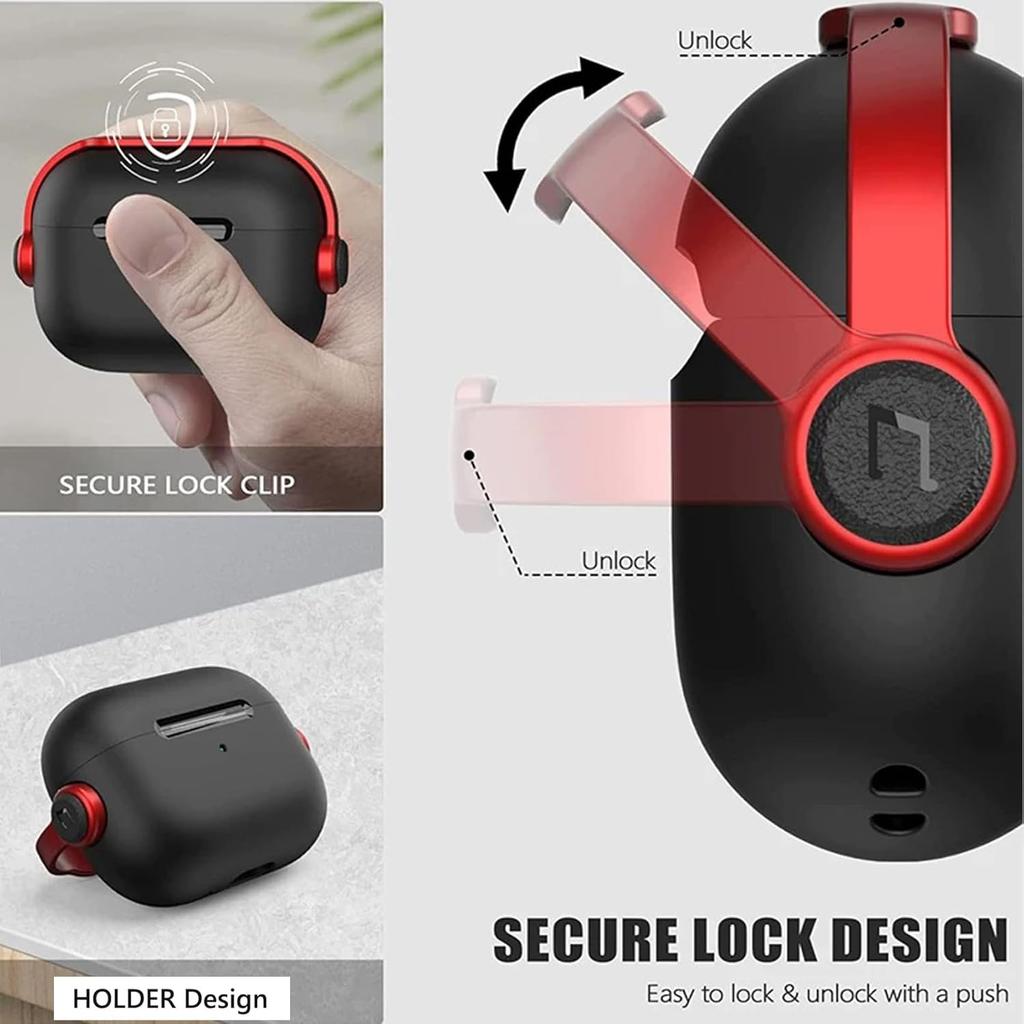 Для Airpods Pro 3 Чехол с защитным замком для Apple Airpods Pro 3 (2025) с набором для чистки защита от падений чехол-накладка для Air pods Pro3