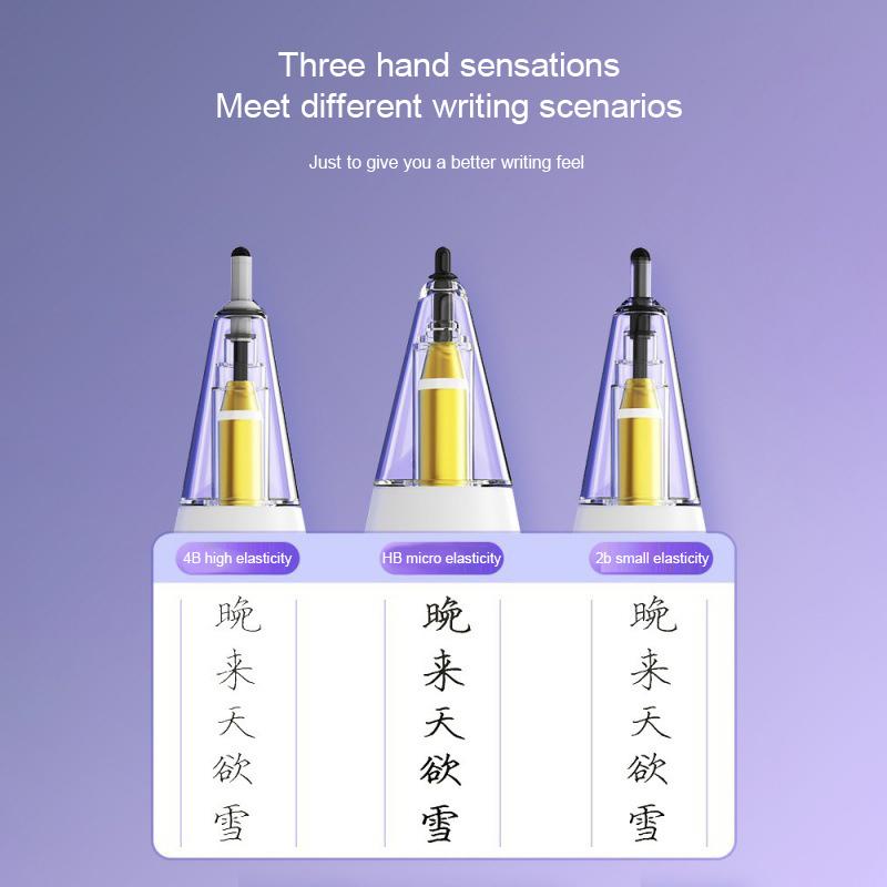 New Pencil Tips 4B 2B HB For Apple Pencil 1/2 Gen Replacement Crystal Diamond Tips Anti-wear Stylus Pen Tips Elastic Nib Durable