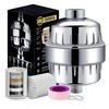 Universal Shower Head Filter 15 Layer Improve Problem Skin Rust Resistant Bathroom Water Filter