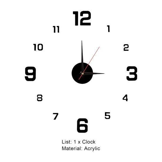 Отличный бесшумный декоративный домашний декор, современный ночник, иголки, тикающие часы для гостиной, акрил