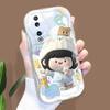 Милый мультяшный узор, кремовая текстура, мягкий силиконовый чехол с волнистыми краями, чехол для телефона для Huawei Honor Infinix Tecno iPhone