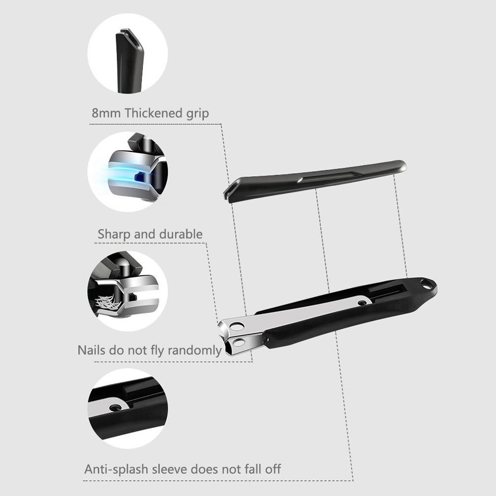 Машинки для стрижки ногтей с удобной ручкой. Кусачки для ногтей — хромированные кусачки для ногтей. Кусачки для ногтей ловят обрезки. Острый прочный триммер.