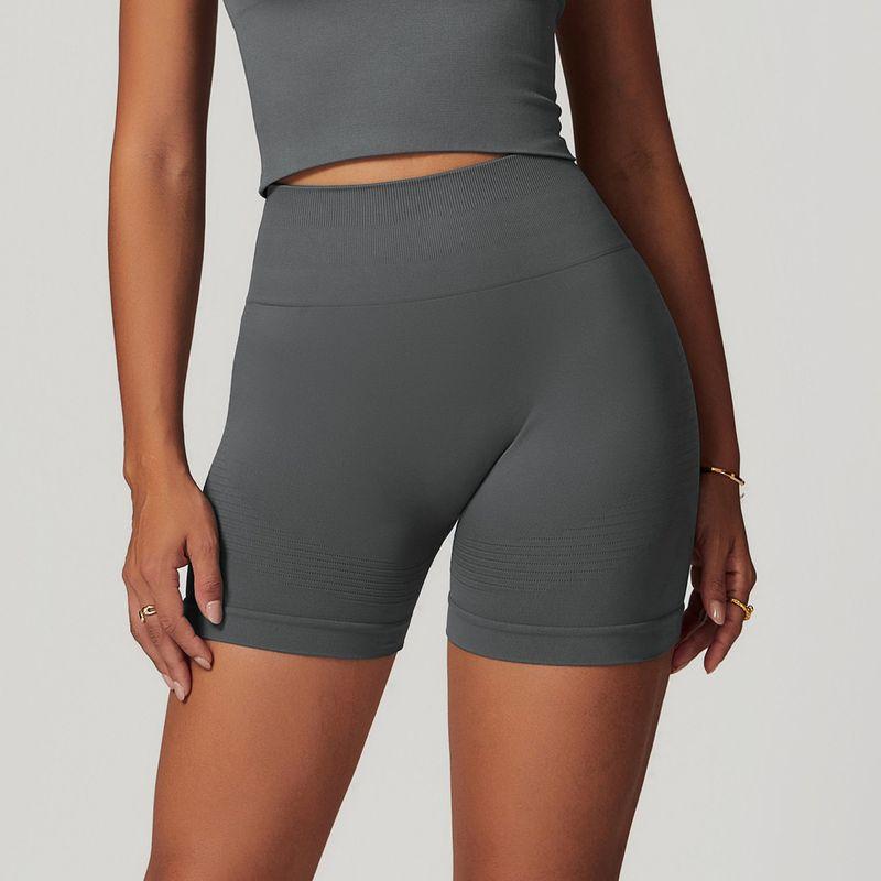 Fashion Seamless Tight High Waist Yoga Shorts Peach Hip Raise Women's Fitness Shorts Outdoor Running Shorts Sexy