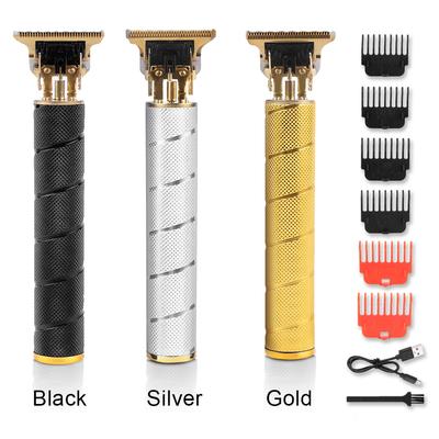 Триммер для волос, беспроводная машинка для стрижки волос, USB-зарядка, электрическая бритва, бритва с Т-образным лезвием, парикмахерские машинки для стрижки волос для удаления волос