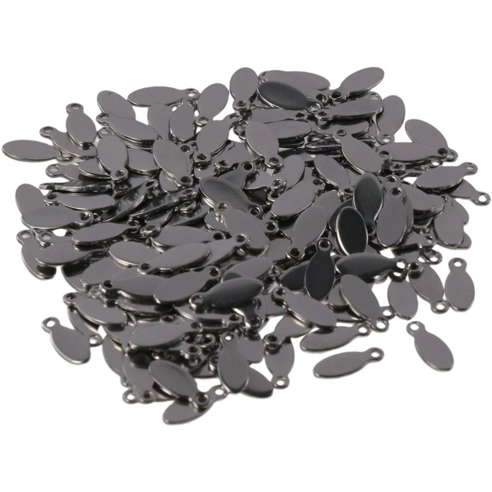 Пустые бирки из нержавеющей стали Овальные Овальные подвески Изготовление ювелирных изделий Штамповочные бирки Изготовление ювелирных изделий своими руками