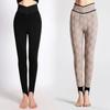 Thick Fleece Lined High Waist Thermal Pants Women Stretchy Cotton Leggings with Foot Strap Winter