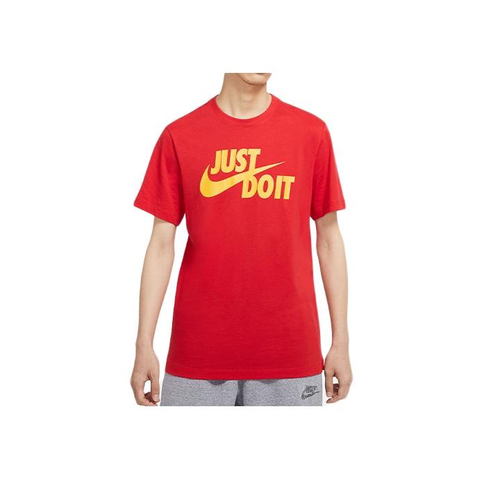 Nike Спортивная одежда Мужская футболка с коротким рукавом и логотипом Jdi, красные топы AR5007-658
