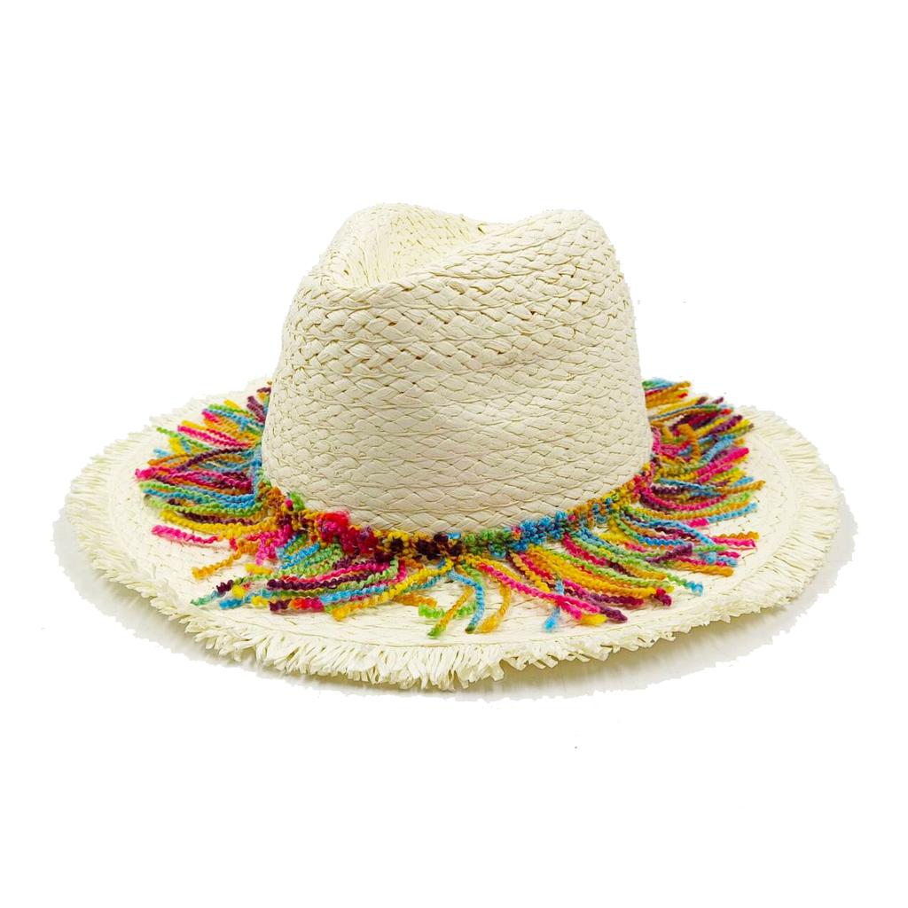 Summer Straw Hat Pearl Pin Women's Summer Seaside Sunshade Hollow Groove Flat Top Straw Hat  Sombrero