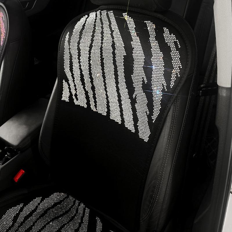 Роскошный блестящий чехол на сиденье автомобиля из ледяного шелка, нескользящий дышащий прохладный коврик на спинку сиденья, универсальный универсальный летний коврик для салона, блестящий