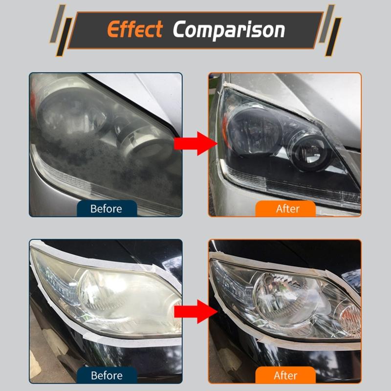 Восстановление фар Полировка Наборы Очистка фар Осветлитель Восстановление Ремонт