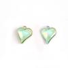 Crystal Peach Heart Pendant Diy Alloy Accessories Heart Pendant Earrings Necklace Bracelet Diy Matching