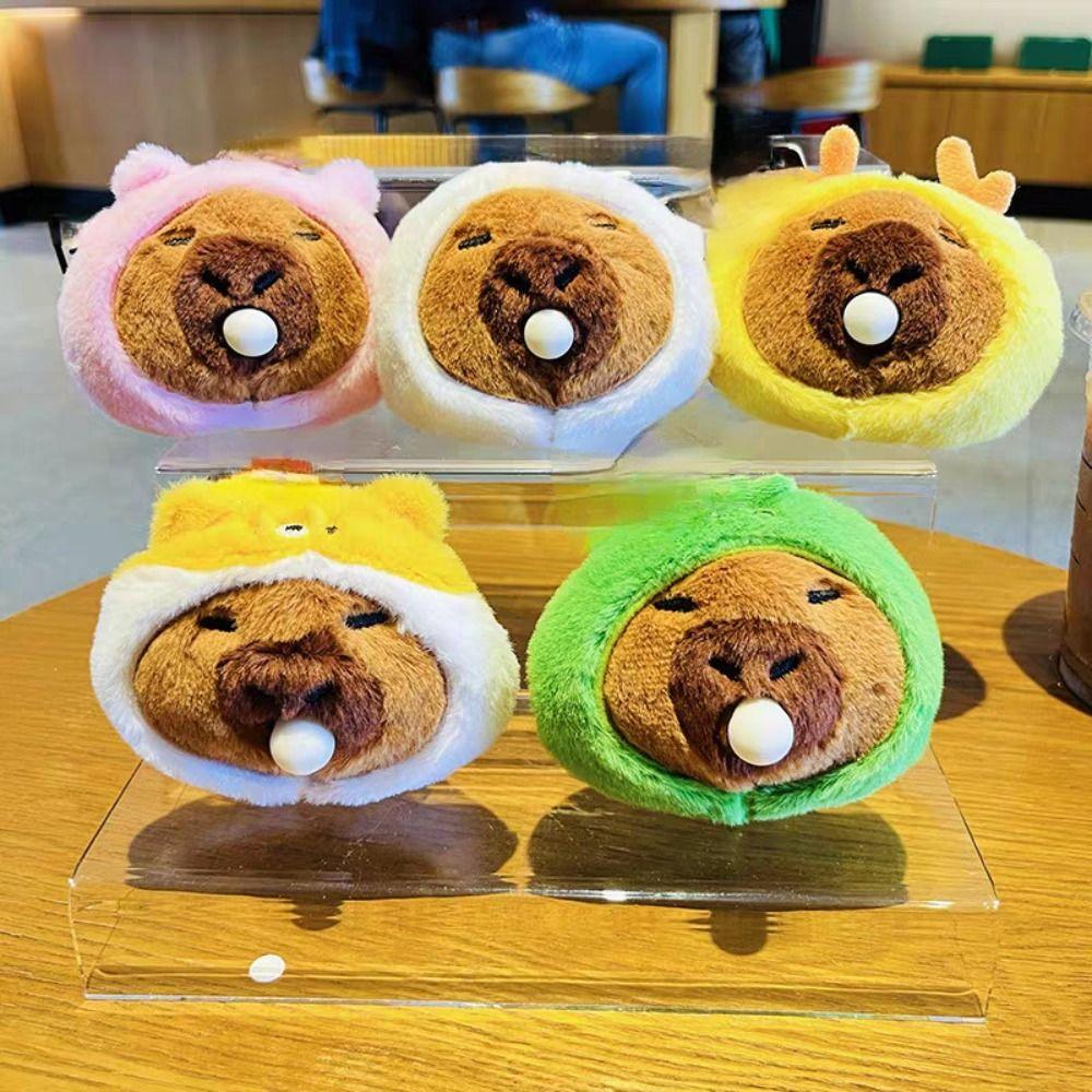 PP хлопок капибара плюшевый брелок пушистый капила брелок кукла подвески аксессуар