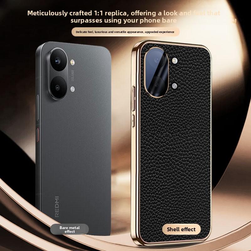 Чехол для Xiaomi POCO X8 Pro Max Роскошная кожаная накладка Защитная задняя крышка с защитой камеры Для POCO X8Pro Max Полностью закрывающий корпус телефона