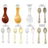 5/10pcs ABS Plastic Vintage Cutlery Spoon Mini Simulation Spoon  Dollhouse Miniatures Decoration