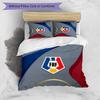 Romania Football Printed Bedding 3 Piece Set Cozy Breathable Bed Cover Set as Housewarming Holiday Gift