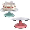 Non Slip Birthday Cake Turntable 10 /12 Inch Revolving Dessert Stand Kitchen