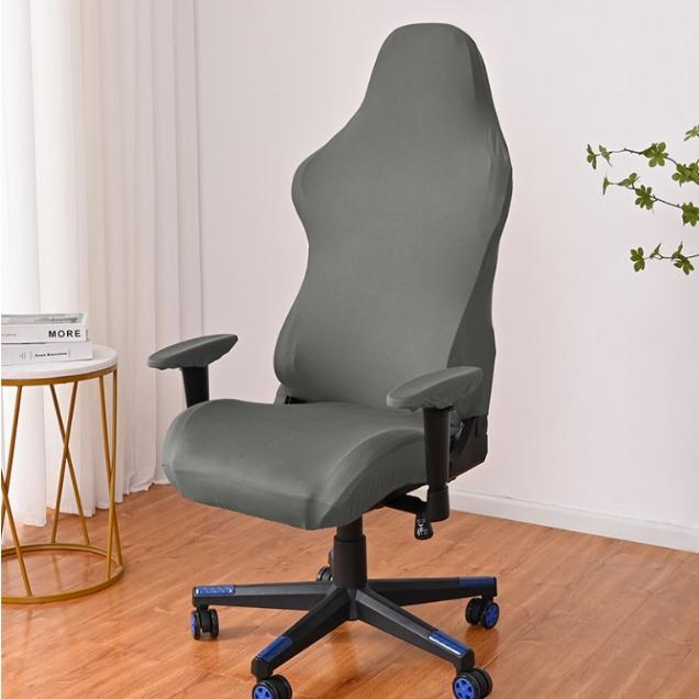 Чехол на стул для киберспорта, чехол для компьютерной игры, Интернет-кафе, соревновательный чехол на стул, однотонный, молочный, шелковый, эластичный подлокотник, чехол для стула для киберспорта