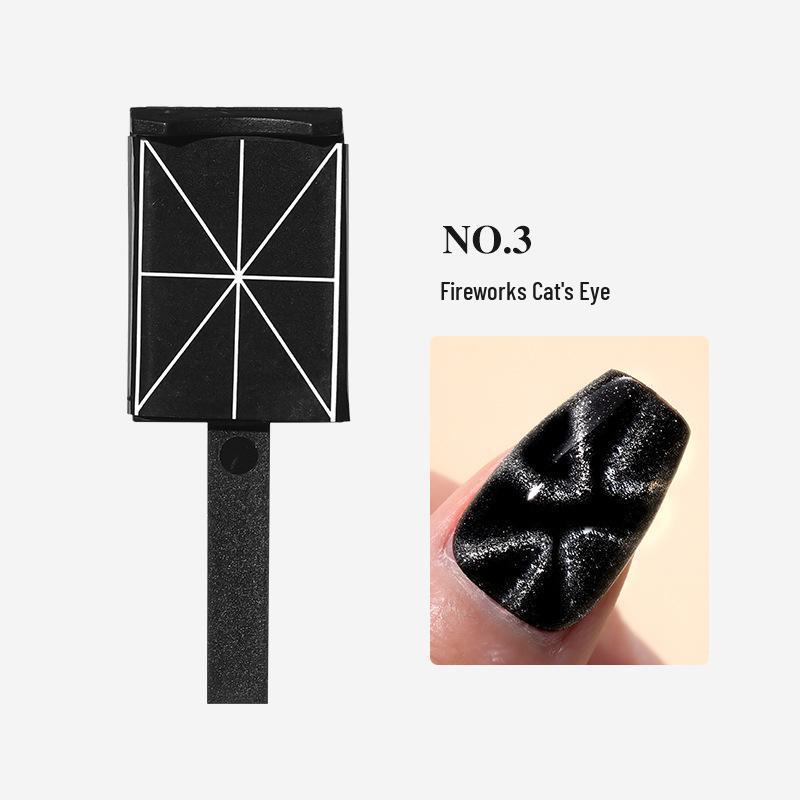 Магнитный инструмент для нейл-арта "Кошачий глаз" - Сильное сердце, волнистый узор