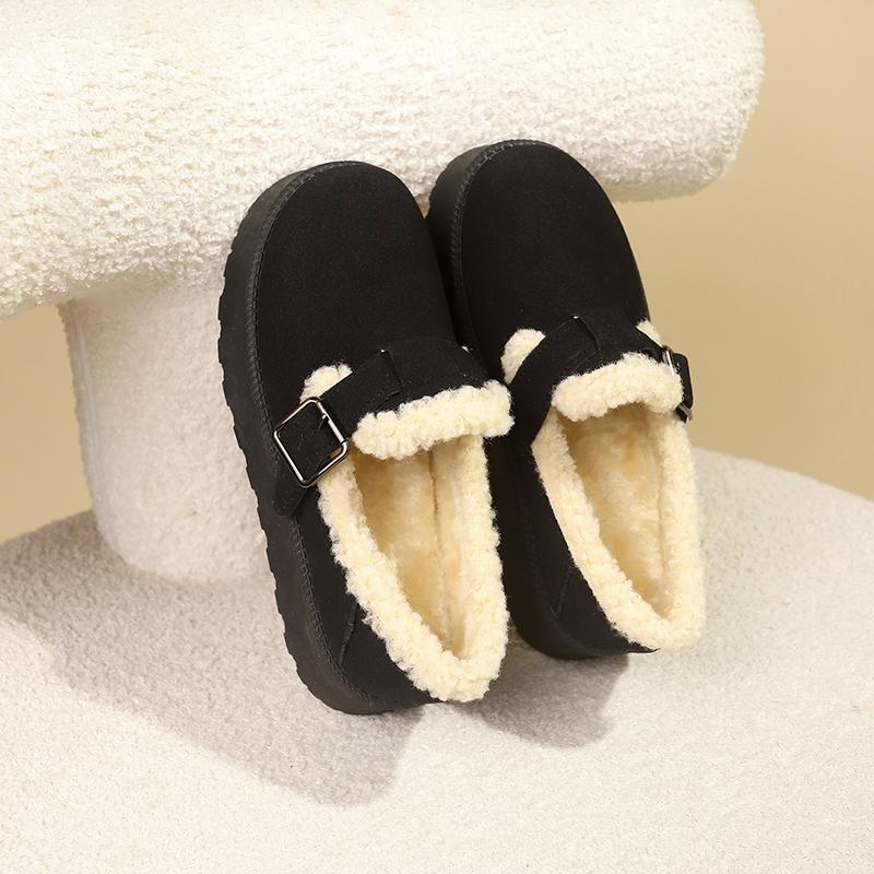 Зимние, анти-холодные, ретро, удобные, теплые, замшевые, ленивые, повседневные, короткие, нескользящие, на толстой подошве, теплые, фирменные женские ботинки