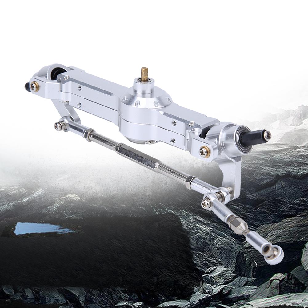 Aluminum Alloy Front Gearbox Assembly Fit for MN D90 MN 91 FJ 45 Upgrade Accessories(Silver MN 007S )
