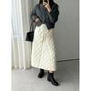 2025 Fall/Winter High-Waisted Quilted Skirt