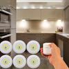 6pcs/3pcs Smart Wireless LED Under-Cabinet Lights COB Night Light With Remote Control - Perfect For Wardrobe, Kitchen & More