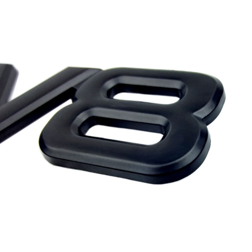 Side Wing 3D Engine Emblem Auto Trunk Badge Auto Accessories V8 Logo Car Sticker Car-styling Decal
