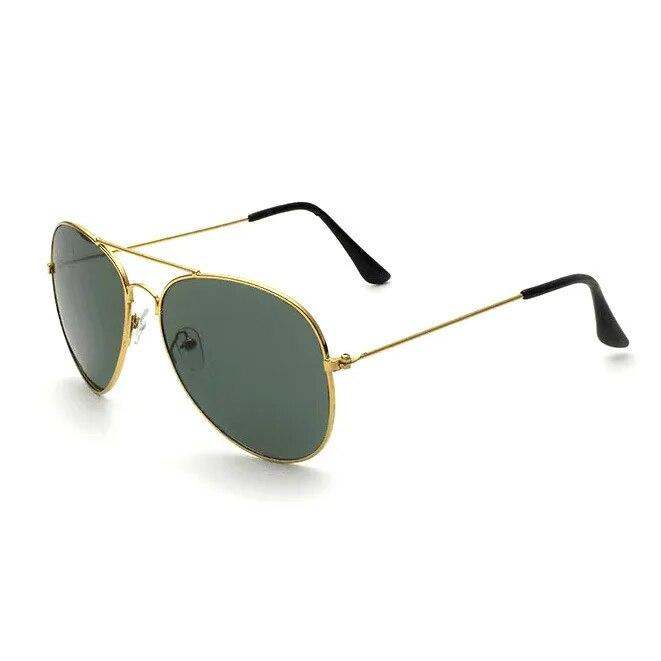 Новые мужские солнцезащитные очки с зеркалом в металлической оправе в стиле ретро, ​​антибликовые солнцезащитные очки UV400 для прогулок, уличной стрельбы Zonnebril Voor Mannen