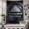 Wall Hanging Tapestry With Custom Name & Text, Fendt Decorative Tapestry For Bedroom