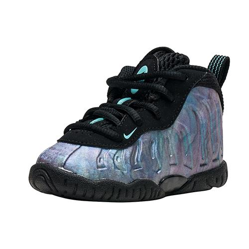 Nike Кроссовки Foamposite One PRM, устойчивые к скольжению и истиранию, средней высоты, для малышей, черные, разноцветные, для младенцев и малышей AO8038-009
