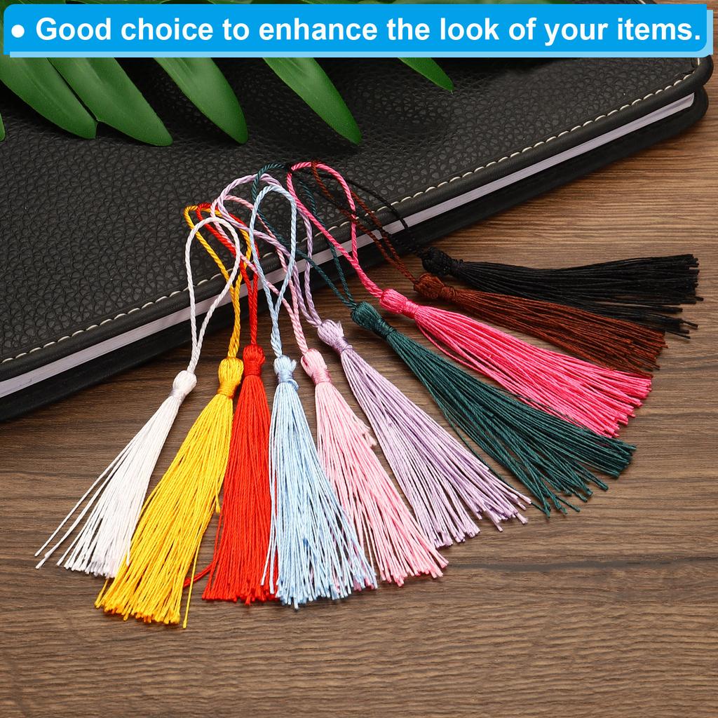 10/100Pcs Blank Sublimation Metal Bookmark Rectangle Book Marks Page Markers Mini Handmade Bookmark Tassels for Book Lover Gifts