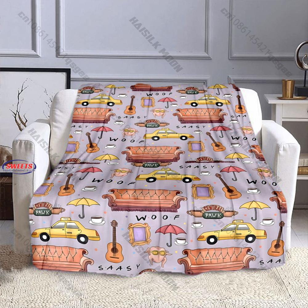 3D Classic Friends Theme Printed Blanket,Bedroom Living Room Sofa Chairs Bed Decor Blanket Wonderful Gift Blanket Fast Shipping