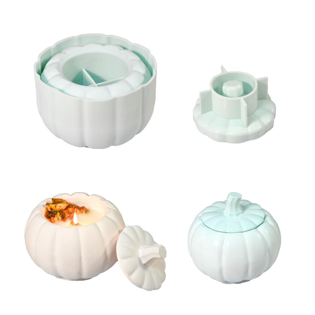 Pumpkin Storage Box Silicone Molds Jewelry Box Molds Epoxy Resin Molds Handmade Jar Making Mould for Art Craft Making