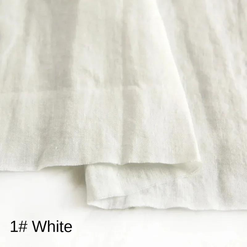 100% чистая льняная одежда из конопли, ткань на метр, тонкая, промытая камнем, высококачественная льняная летняя одежда, брюки, ткань из рами