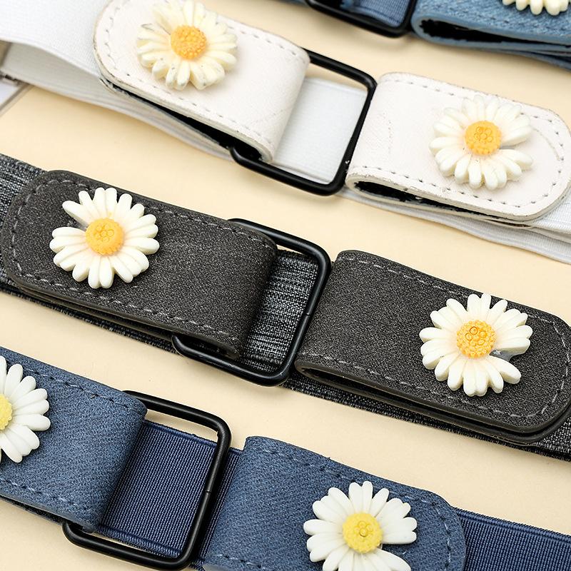 Невидимый ремень Бесследный Ленивый ремень Летний Эластичный Эластичный Джинсовый ремень Женское Украшение Инс Стиль Мужской Тренд