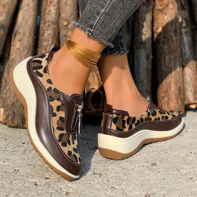 Модные новые кроссовки с круглым носком и толстой подошвой, легкие повседневные, модные, удобные, на молнии, для бега, весна/лето, для женщин