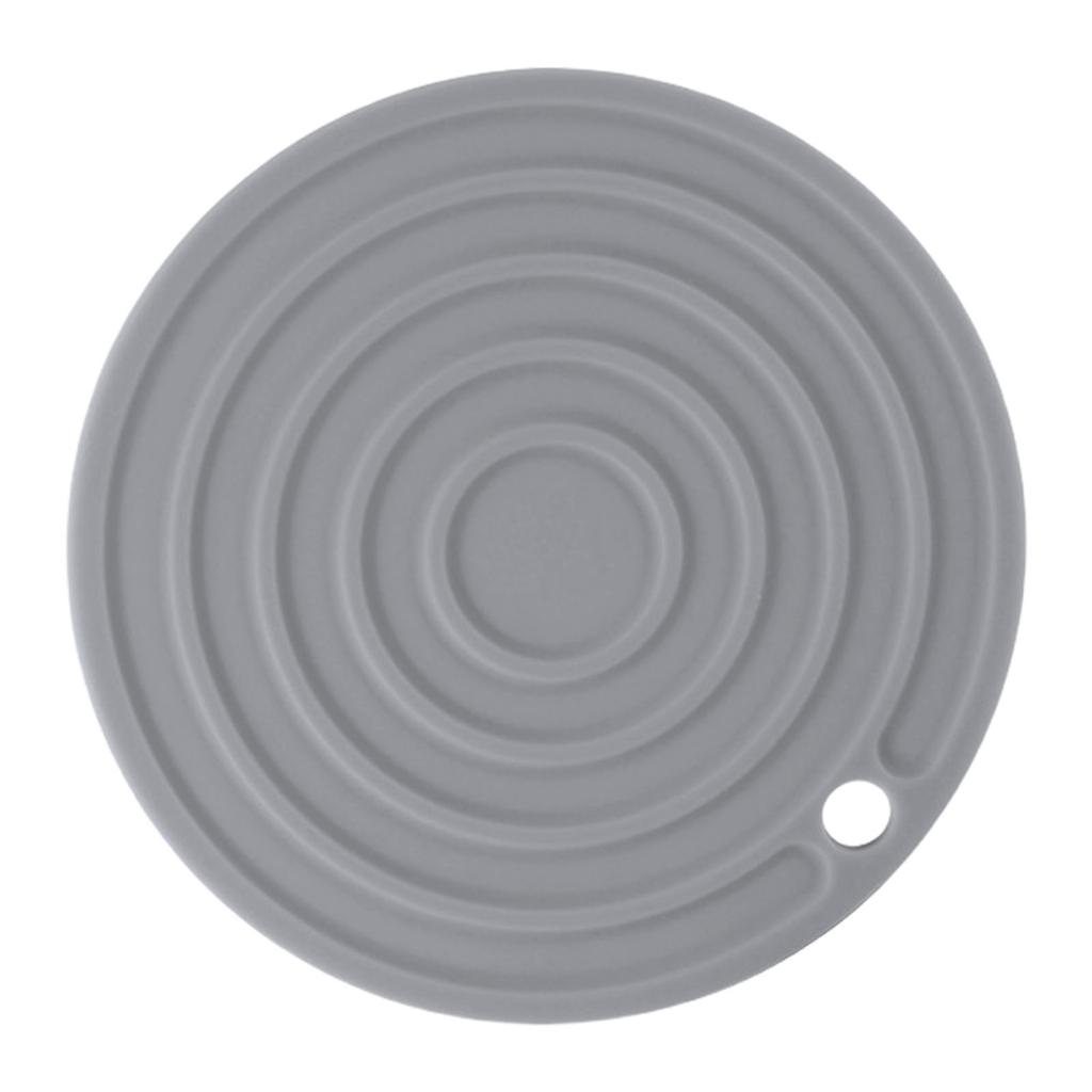 Круглый силиконовый теплоизоляционный коврик для обеденного стола, бытовая нескользящая изолированная подставка под тарелку, кухонные принадлежности