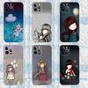 S-Santoro G-Gorjuss Art Чехол для телефона для iPhone 16,15,14,13,12,11 Pro,Max,Plus,X,XS,XR,SE,Mini Прозрачный Силиконовый Мягкий
