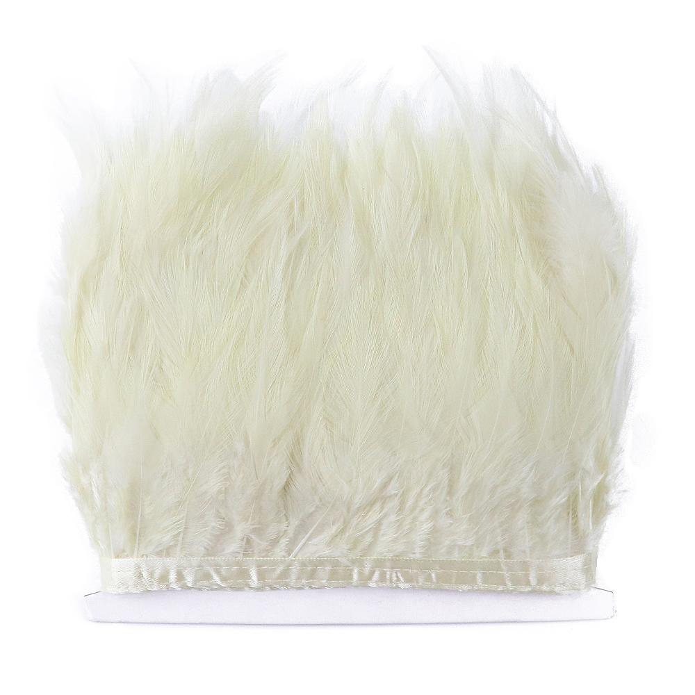 Feather4-6inch High Quality Chicken Feathers Trim Fringe 1meter Mint Green Rooster Feather Ribbon Wedding Dress Creative Crafts Plumes