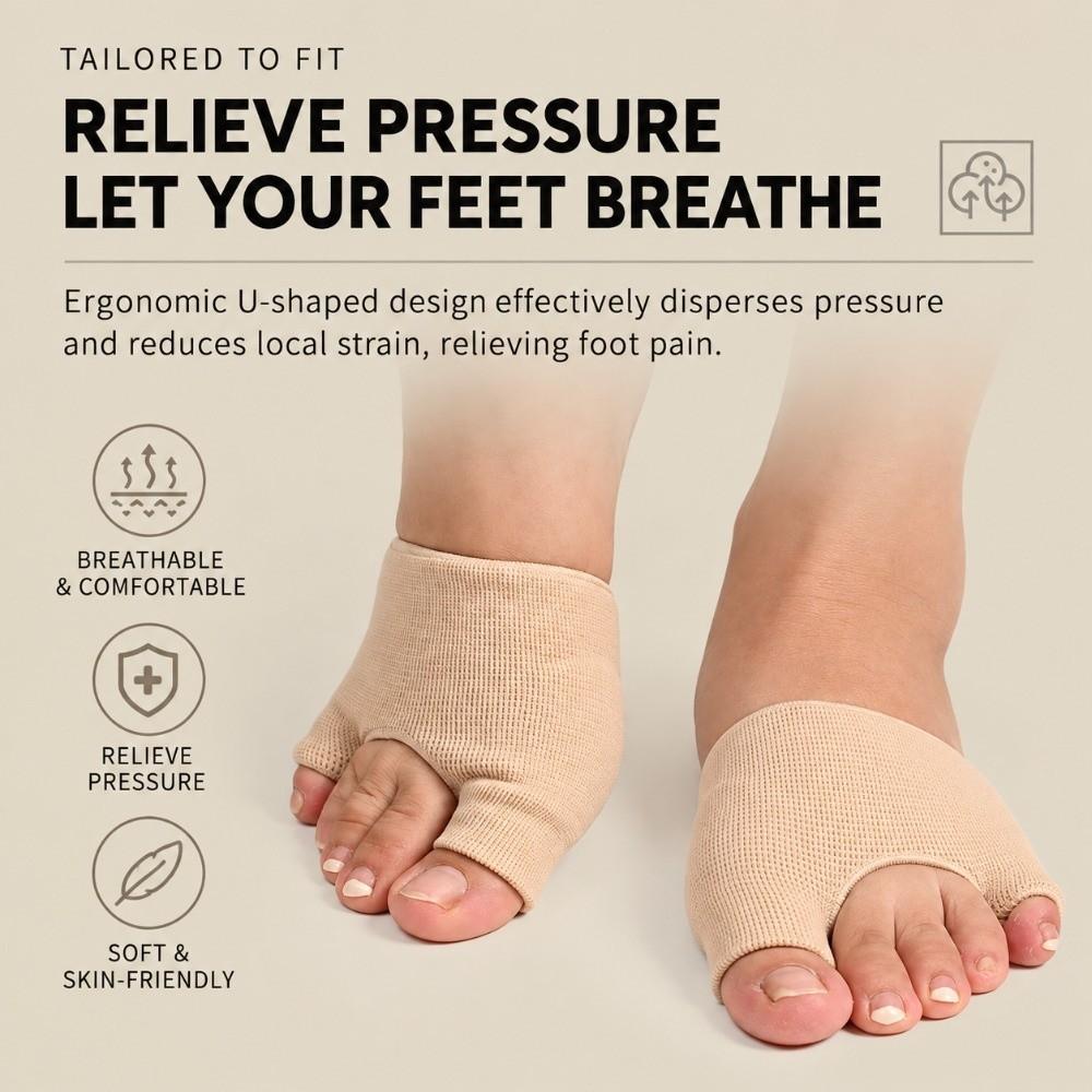 SEBS Forefoot Pad U-Shaped Metatarsal Pad New Bunion Protector Sleeve Daily Footwear Use