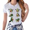 Футболка женская, летняя, милая, с принтом авокадо, эстетичная уличная футболка tumblr, корейская футболка Femme
