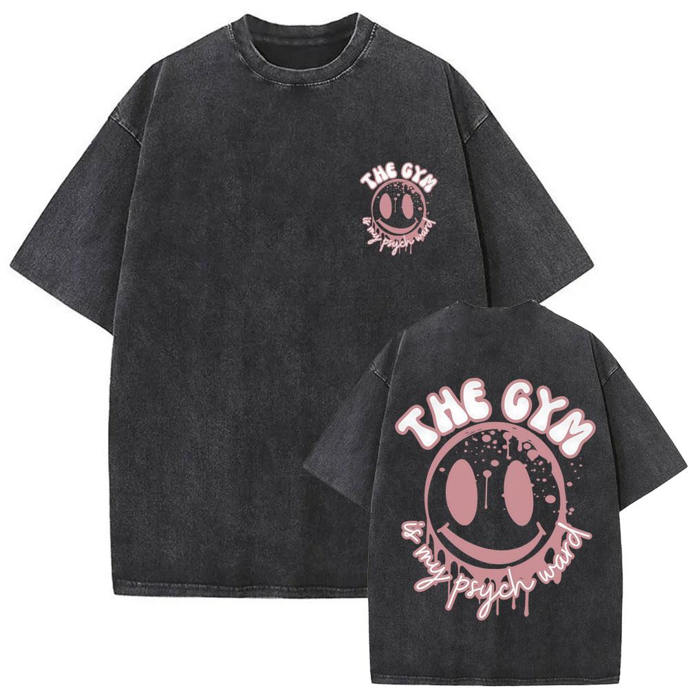 Girls Who Eat Training Club Skeleton Gym Pump Cover Tshirt Washed Vintage Men Women Funny Fitness Casual Oversized Cotton Tee