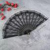 Шелковый складной веер Традиционные китайские танцевальные веера Ручной веер Портативный реквизит для выступлений Винтажный реквизит для фотосессии на свадьбе